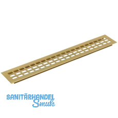 L�ftungsgitter 600 x 80 mm Aluminium gold eloxiert
