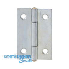 POHL Scharnier DIN 7954 A schmal 40 x 26 mm, Stahl verzinkt