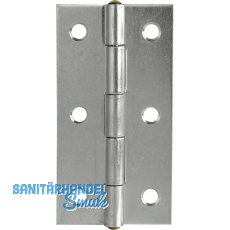 POHL Scharnier DIN 7954 A schmal 80 x 41 mm, Stahl verzinkt