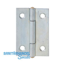 Scharnier DIN 7954 A schmal 40 x 26 mm, Edelstahl