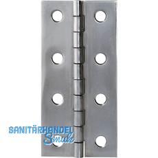 Scharnier DIN 7954 A schmal 100 x 52 mm, Edelstahl