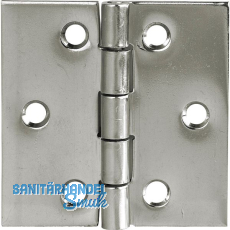 Scharnier DIN 7954 C quadratisch 50 x 50 mm Edelstahl