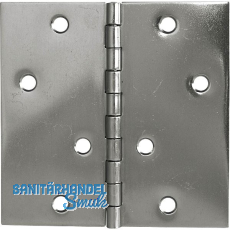 Scharnier DIN 7954 C quadratisch 100 x 100 mm Edelstahl