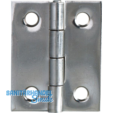 Scharnier DIN 7954 B halbbreit 30 x 26 mm, Stahl verzinkt