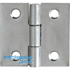 Scharnier DIN 7954 C quadratisch 25 x 25 mm Stahl verzinkt