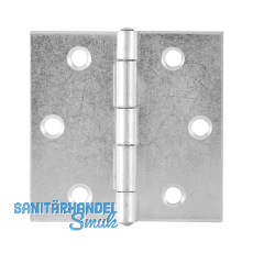Scharnier DIN 7954 C quadratisch 90 x 90 mm Stahl verzinkt