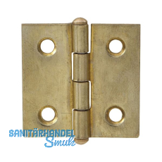 METALURGIA Knopfscharnier - leichte Ausf�hrung 25 x 25 mm, Messing poliert