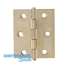 METALURGIA Knopfscharnier - leichte Ausf�hrung 50 x 40 mm, Messing poliert