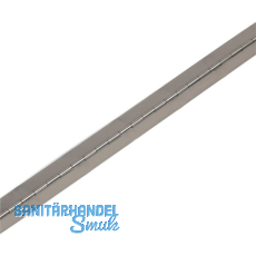 Stangenscharnier ungebohrt 3500 x 40 mm, Edelstahl 1.4301