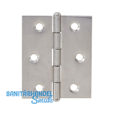 METALURGIA Knopfscharnier - leichte Ausf�hrung 60 x 50 mm, Stahl glanzvernickelt