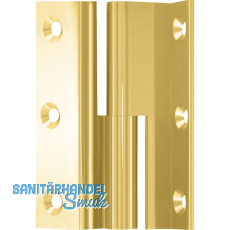 M�belband Kr�pfung D, Zylinderkopf rechts, 50x33 mm, Messing poliert