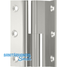 M�belband Kr�pfung D, Zylinderkopf rechts, 50x33 mm, Messing vernickelt poliert