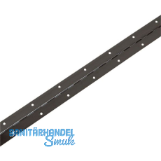 Stangenscharnier gebohrt 3500 x 40 mm, Stahl schwarz- br�niert
