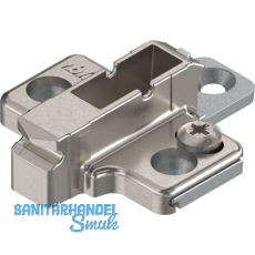 BLUM CLIP Kreuzmontageplatte, Zink, Systemschrauben Distanz 6 mm BLUM CLIP Kreuzmontageplatte, Zink, Systemschrauben Distanz 6 mm
