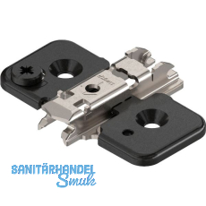 BLUM CLIP ONYX Exzenter Kreuzmontageplatte, Stahl, Schrauben, Distanz 0 mm BLUM CLIP ONYX Exzenter Kreuzmontageplatte, Stahl, Schrauben, Distanz 0 mm