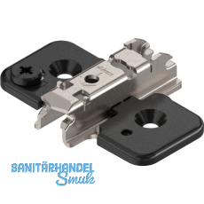 BLUM CLIP ONYX Exzenter Kreuzmontageplatte, Stahl, Schrauben, Distanz 3 mm