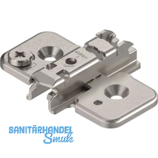 BLUM CLIP Exzenter Kreuzmontageplatte, Stahl, Schrauben, Distanz 3 mm