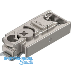 BLUM CLIP Exzenter Montageplatte gerade, Zink, Schrauben, Distanz 3 mm