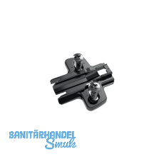 HETTICH Kreuzmontageplatte mit Langloch, Systemschraube, Distanz 1,5 mm schwarz HETTICH Kreuzmontageplatte mit Langloch, Systemschraube, Distanz 1,5 mm schwarz