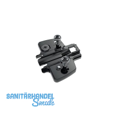 HETTICH Exzenter Kreuzmontageplatte asym, Spezialschraube,Distanz 1,5 mm schwarz