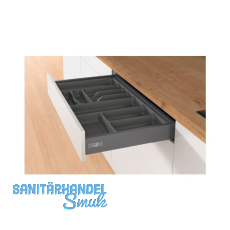 HETTICH OrgaTray 440 Besteckeinsatz T 380 - 440/Nennbreite 550 mm Anthrazit