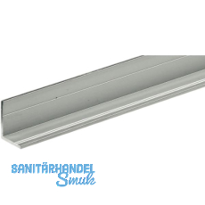 HETTICH Schiebet�r-Abschlussleiste L T�rst�rke 15-16 mm 2500 mm, Aluminium