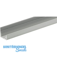 HETTICH Schiebet�r-Abschlussleiste U T�rst�rke 18-19 mm 2500 mm, Aluminium