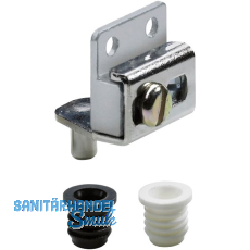 HETTICH Zapfenband, �W 140�, Stahl vernickelt, Zink roh, Kunststoff wei�/schwarz