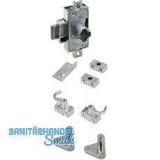 HETTICH Drehstangenschloss Set mit Innenvierkant, Dornma� 25 mm, L16, vernickelt