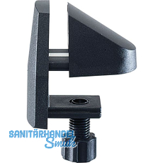 HETTICH Blendenhalter zum Festklemmen, Tischplatte 15-34 mm, Kunststoff schwarz