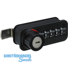 HETTICH Zahlenschloss mit Riegel -Freecode, rechts, Stahl/KS schwarz HETTICH Zahlenschloss mit Riegel -Freecode, rechts, Stahl/KS schwarz