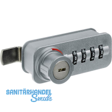 HETTICH Zahlenschloss mit Riegel -Freecode, links, Stahl/KS verchromt matt HETTICH Zahlenschloss mit Riegel -Freecode, links, Stahl/KS verchromt matt