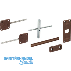 HETTICH Ausrichtbeschlag Kunststoff braun, Tür- / Fronthöhe max. 2600 mm HETTICH Ausrichtbeschlag Kunststoff braun, Tür- / Fronthöhe max. 2600 mm