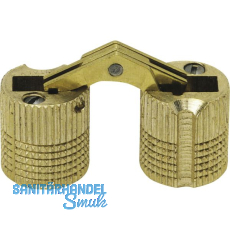 Exakt Einbohr-Scharnier Bohr � 14 mm, �W 180�, Messing blank