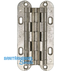 MICRON Sepa Einlass-Scharnier, 88x18 mm, �W 180 Grad, Messing vernickelt matt