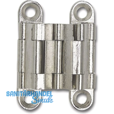 MICRON Sepa-Thin Einlass-Scharnier, 39x9 mm, OW 180�, Messing vernickelt matt