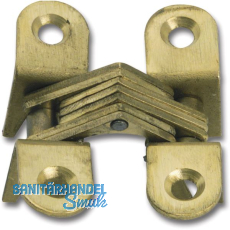 METALURGIA Vici Einbohr-Scharnier, 37,5x12,2 mm, OW 180�, Messing blank