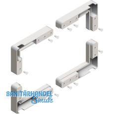 CINETTO Eckteile zu Aluminium Glasrahmenprofil ANKOR 19/27