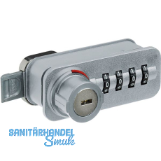 HETTICH Zahlenschloss mit Schnäpper - Freecode, links, Stahl/KS verchromt matt HETTICH Zahlenschloss mit Schnäpper - Freecode, links, Stahl/KS verchromt matt