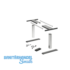 HETTICH LegaDrive Tischgestell-Set Basic silber graphit