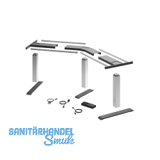 HETTICH LegaDrive Tischgestell-Set 135� Winkel silber graphit