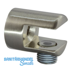 FONSEGRIVE Glastablar-Klemmträger Pescara, Glas 6-10 mm, Zamak Edelstahleffekt FONSEGRIVE Glastablar-Klemmträger Pescara, Glas 6-10 mm, Zamak Edelstahleffekt