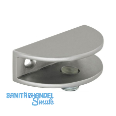 FONSEGRIVE Glastablar-Klemmträger Portici, Glas 4-8 mm, Zamak verchromt matt FONSEGRIVE Glastablar-Klemmträger Portici, Glas 4-8 mm, Zamak verchromt matt