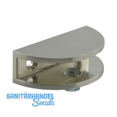 FONSEGRIVE Glastablar-Klemmträger Portici, Glas 4-8 mm, Zamak Edelstahleffkt FONSEGRIVE Glastablar-Klemmträger Portici, Glas 4-8 mm, Zamak Edelstahleffkt