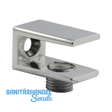 FONSEGRIVE Glastablar-Klemmtr�ger Perugia, Glas 6-10mm, Zamak verchromt poliert