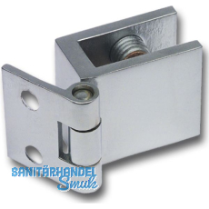 FONSEGRIVE Glastürscharnier H25/R7, Glas 6-8 mm; 32x25mm, Messing verchromt matt FONSEGRIVE Glastürscharnier H25/R7, Glas 6-8 mm; 32x25mm, Messing verchromt matt