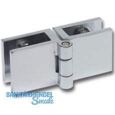 FONSEGRIVE Glast�rscharnier BMH25/5/7, Glas 4-6 mm; 33x25mm, Messing verchromt