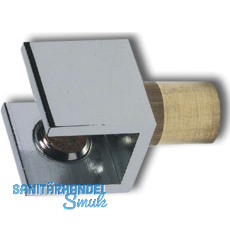 FONSEGRIVE Glastablar-Klemmtr�ger, Porec Glasst�rke 6-8 mm, verchromt poliert