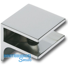 FONSEGRIVE Glastablar-Klemmtr�ger Pula,Glas 8-10 mm, B: 30 mm, verchromt poliert