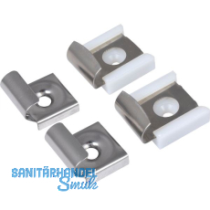 Spiegelhalter, Glasst�rke max. 5 mm, Breite 20 mm, Edelstahl poliert